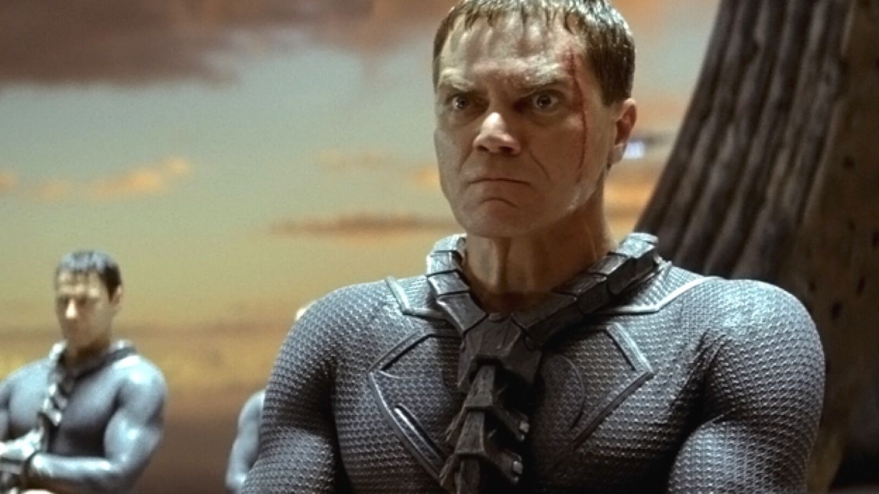 Michael Shannon jako Zod w filmie Człowiek ze stali
