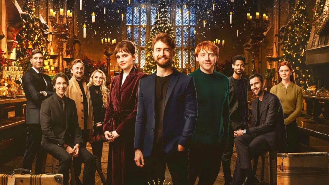 aktorzy zgromadzeni w programie Harry Potter: Return to Hogwarts, którego premiery w HBO GO doczekamy w styczniu 2022