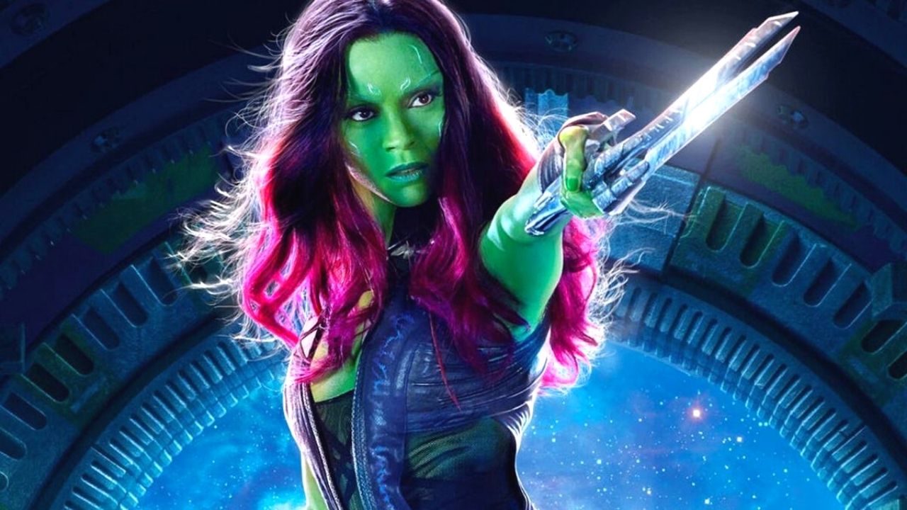 Zoe Saldana jako Gamora w filmie Strażnicy Galaktyki