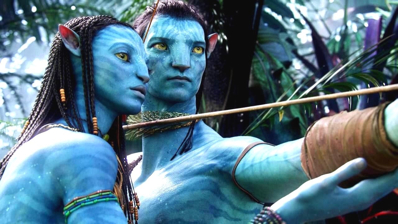 Neytiri i Jake Sully w filmie Avatar