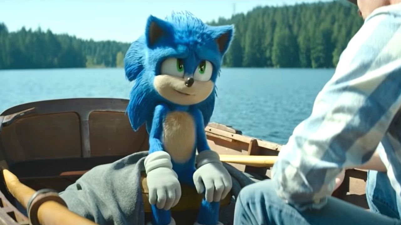 kadr z trailera filmu Sonic 2: Szybki jak błyskawica