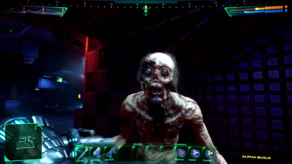 System Shock Remake - walka z kosmitą na statku - PG