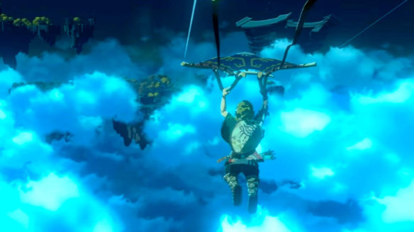 The Legend of Zelda Breath of the Wild 2 - Link na paralotni