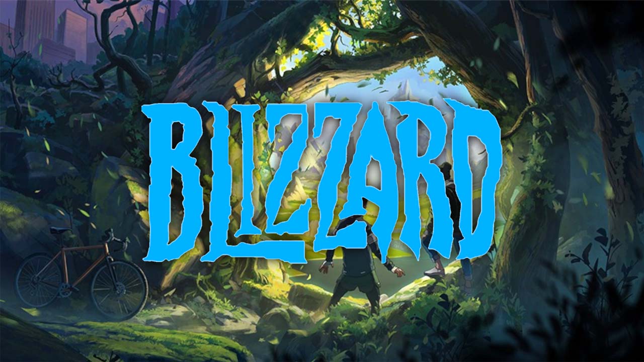 Blizzard - grafika z gry survivalowej i logo