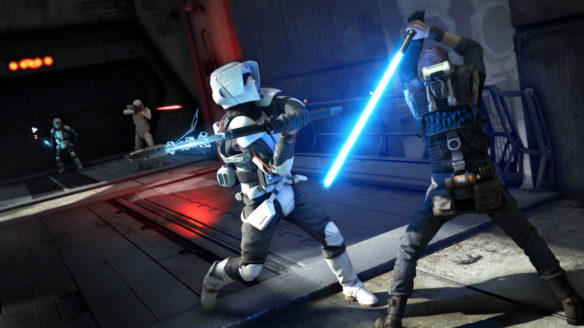 Star Wars Jedi Fallen Order - Cal Kestis walczy z żołnierzami