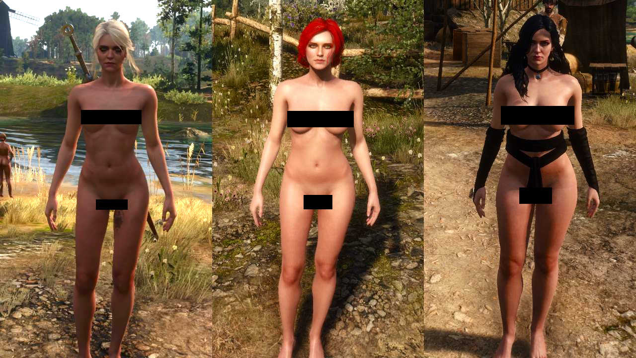 Wiedźmin 3 Dziki Gon - Ultimate Nude Mod - Ciri, Triss, Yennefer