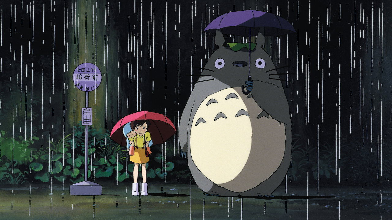 kadr z filmu Mój sąsiad Totoro stworzonego przez Studio Ghibli