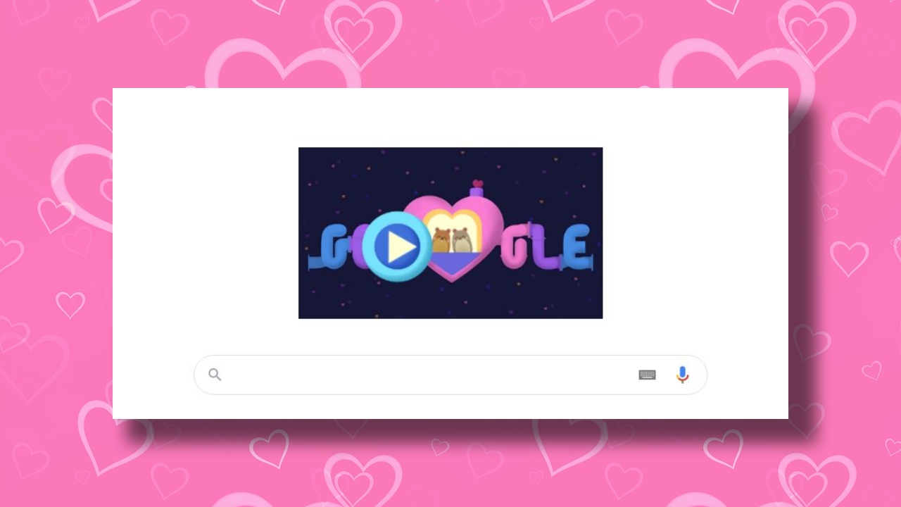 Google Doodle Walentynki