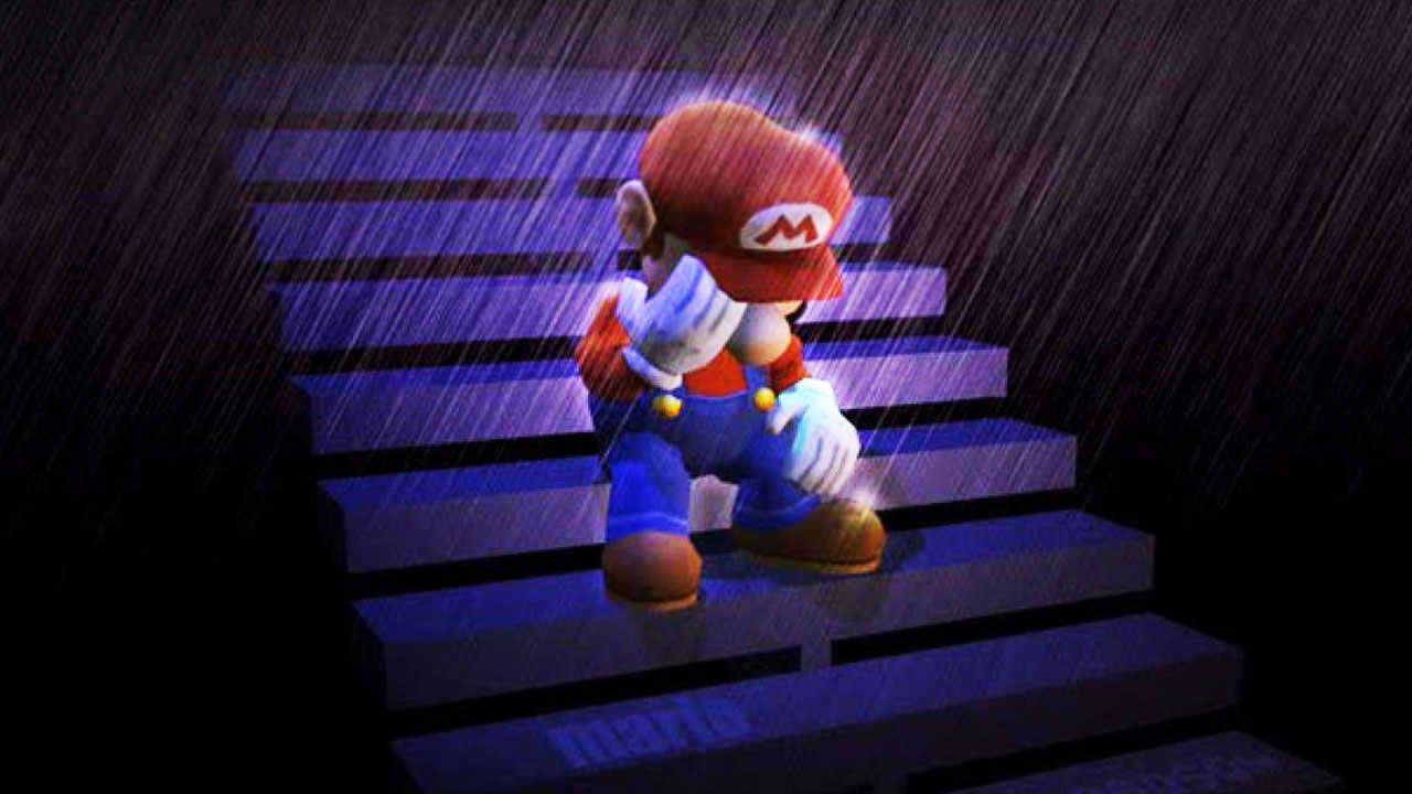 Nintendo - smutny Mario