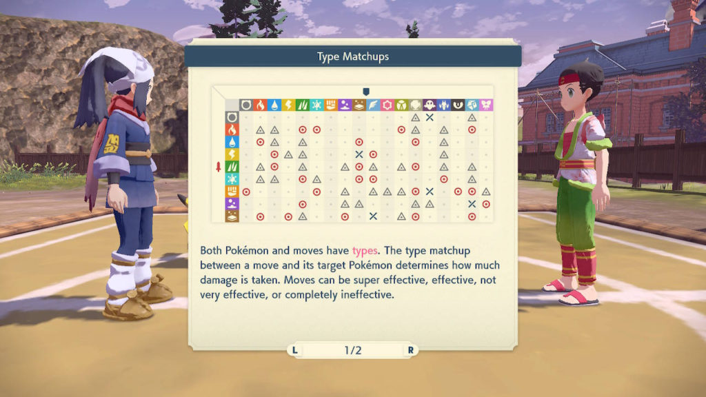 tablica efektywności typów Pokemonów