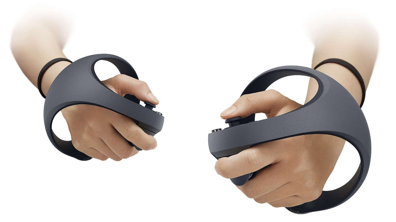 PS VR2 - kontrolery trzymane w dłoniach