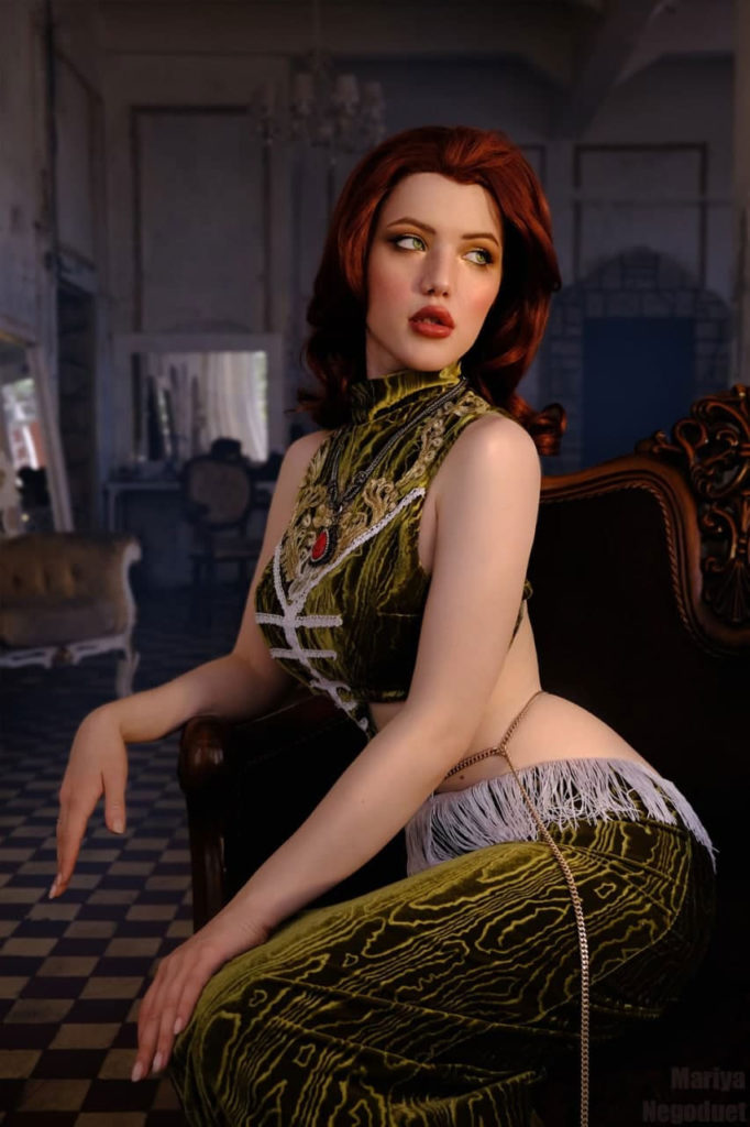 Cosplay Triss Merigold z gry Wiedźmin 1