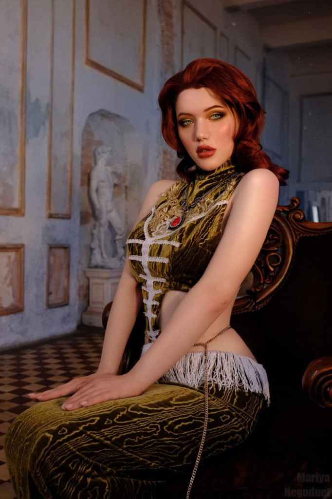 Cosplay Triss Merigold z gry Wiedźmin 1