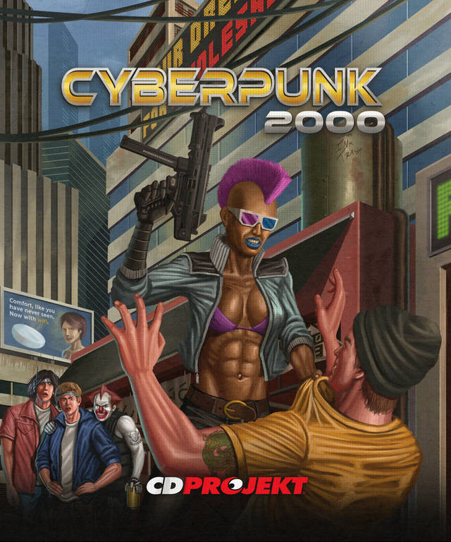 Retro okładki gier - Cyberpunk 2077 / Cyberpunk 2000