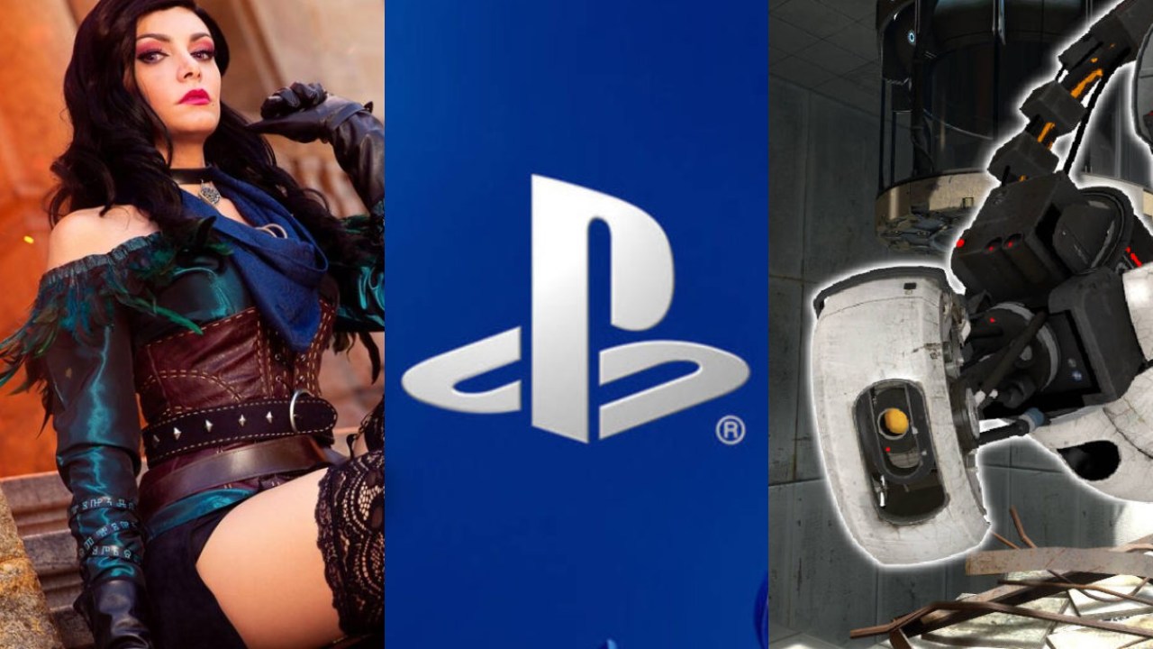 Cosplay Yennefer, logo PlayStation State of Play, GlaDOS z Portal 2 (gra Valve)