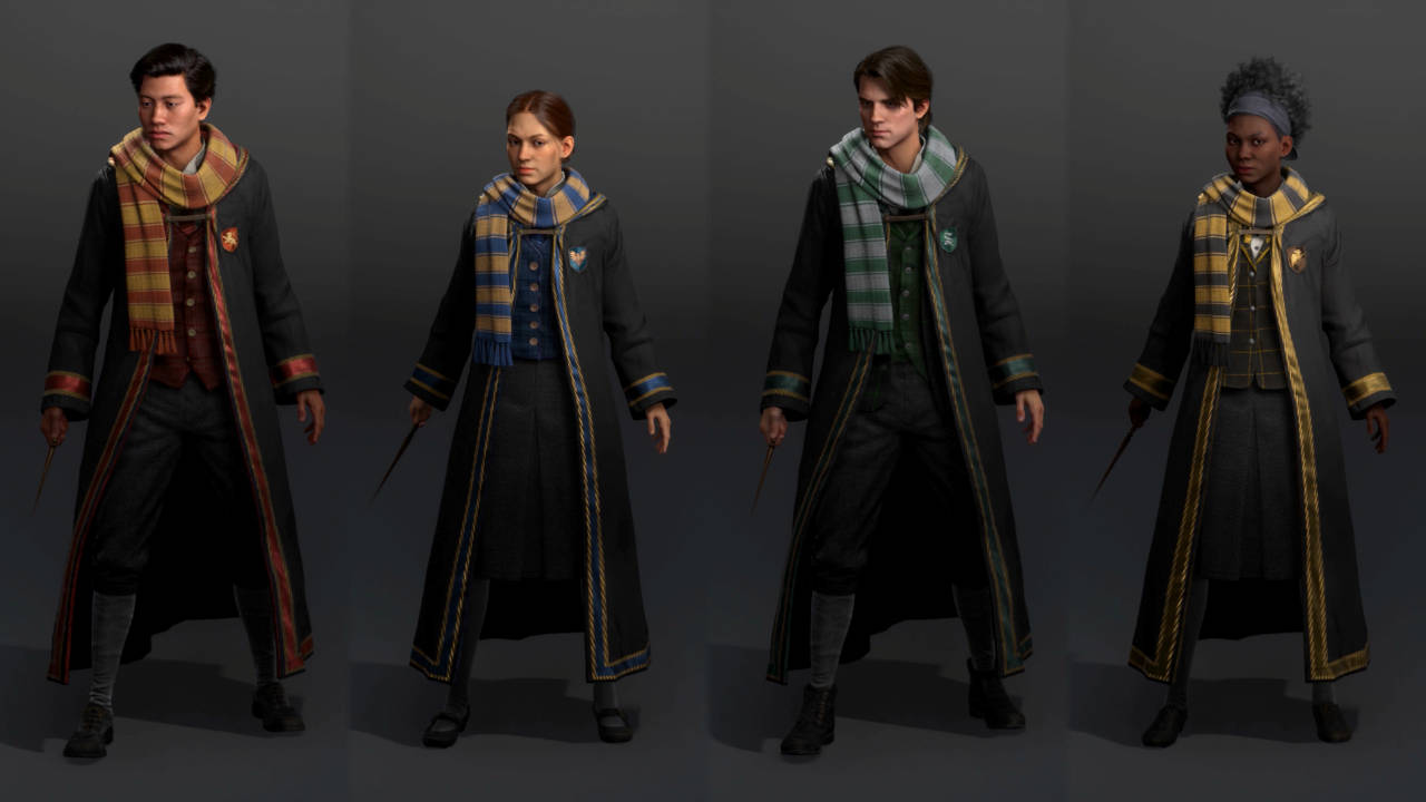 Hogwarts Legacy - uczniowie różnych domów