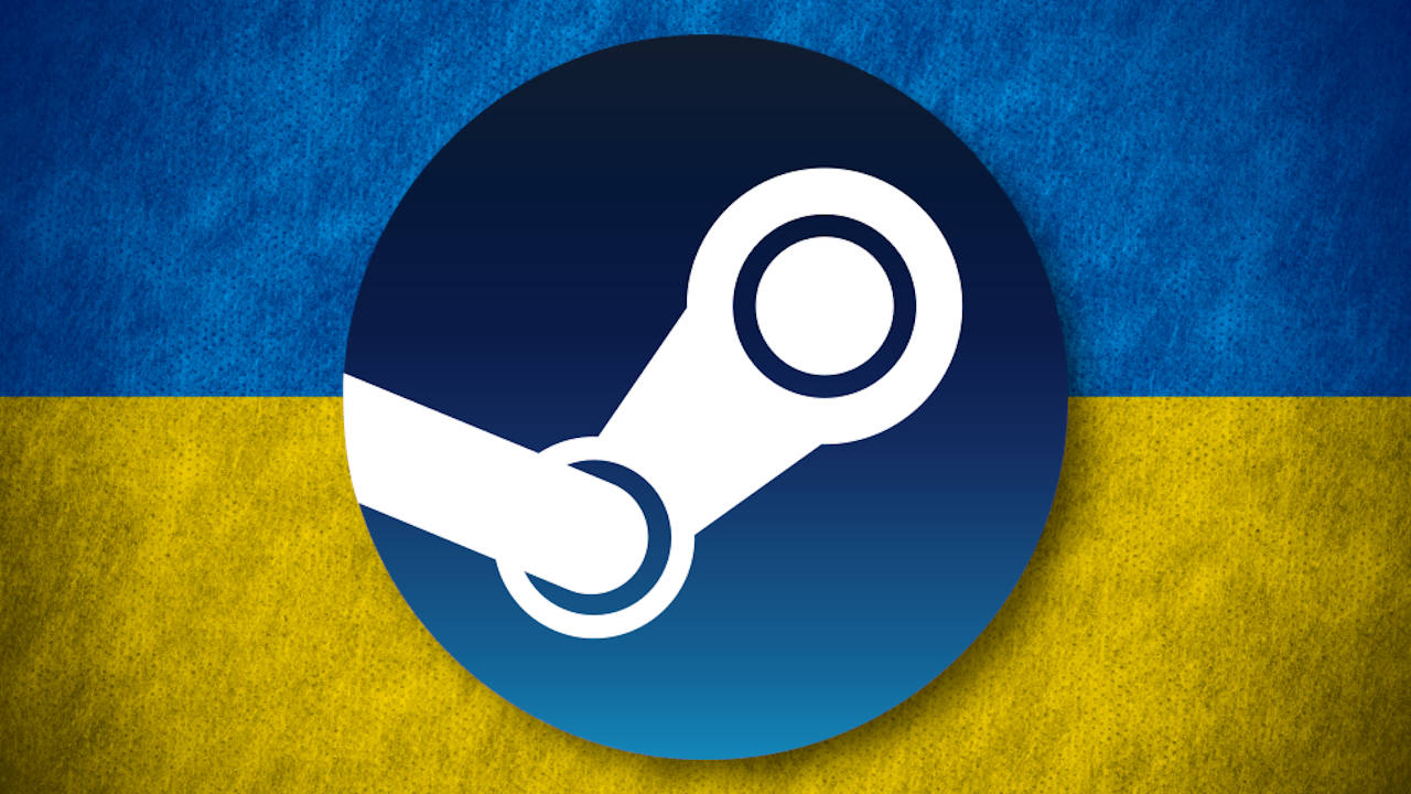 Valve - Steam logo - flaga Ukrainy