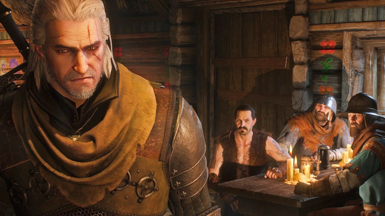 Wiedźmin 3 Geralt w karczmie