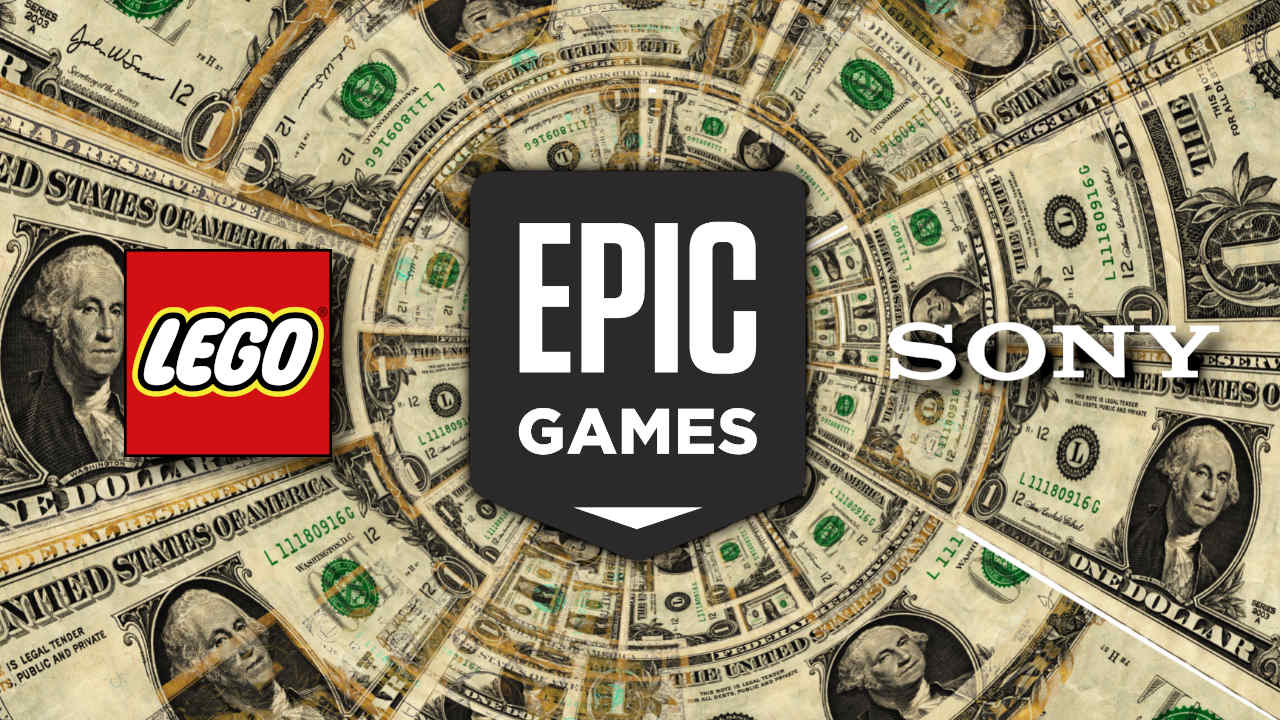 Epic Games - LEGO - Sony - logo - dolary