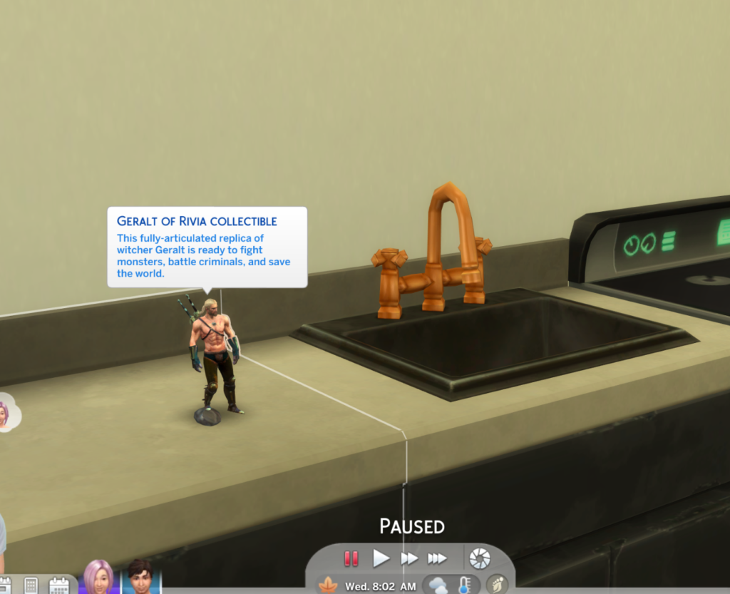 The Sims 4 - ten mod dodaje do gry zabawkowego Wiedźmina