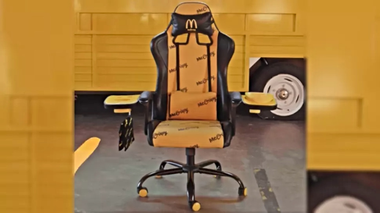 McDonald's przedstawia gamingowy fotel z pojemnikiem na frytki