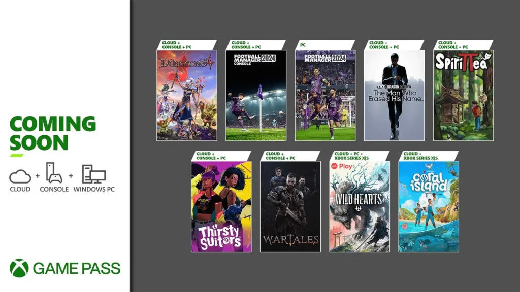 Xbox Game Pass listopad 2023