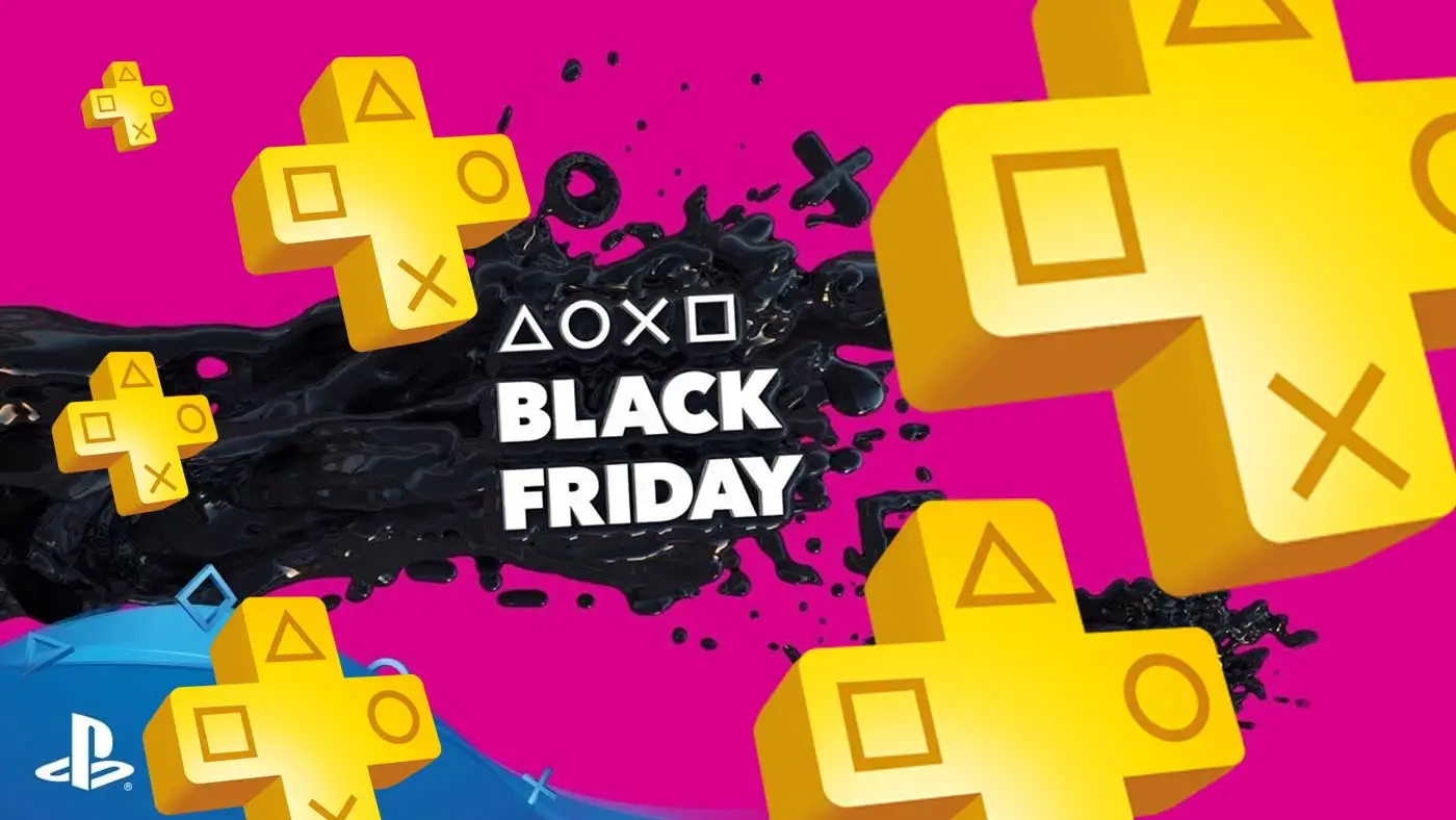 PS Plus - logo z dopiskiem Black Friday