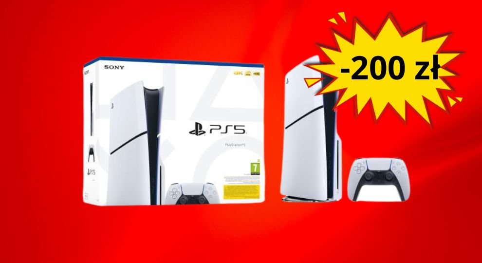 <b>CZYSZCZENIE MAGAZYNÓW</b> PlayStation 5 Slim (Blu-ray) taniej o 200 zł!