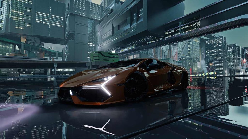 Lamborghini Revuelto Cyberpunk 2077 mod