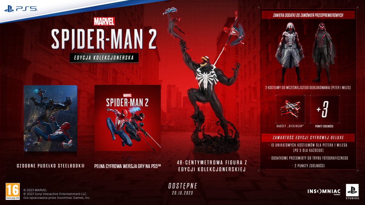Marvel’s Spider-Man 2 Edycja Kolekcjonerska PS5 za 999 zł
