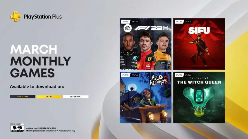 PS Plus marzec 2024 - oferta i gry na PS5 i PS4