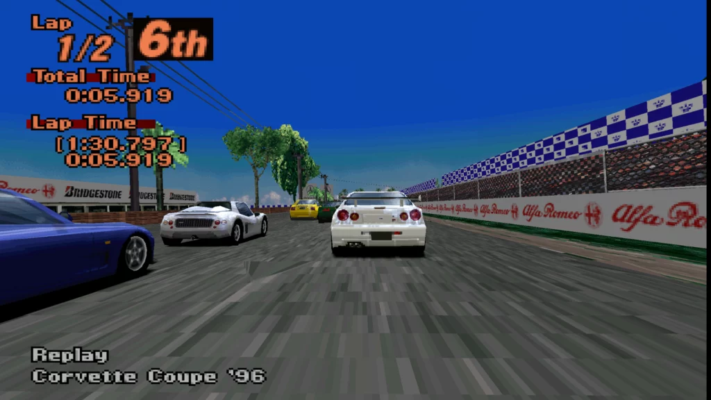 Gran Turismo 2 perspektywa pierwszoosobowa