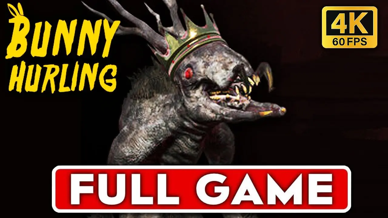 A creature with a crown, featuring the title 'Bunny Hurling' prominently.